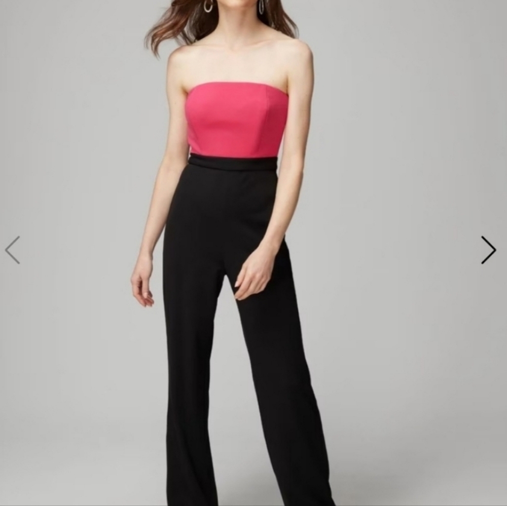 White House Black Market strapless Jumpsuit, size 10